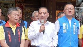 ▲侯友宜參拜三玉宮受訪