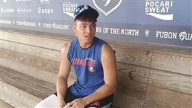 ▲旅美響尾蛇2A好手陳聖平季後隨富邦練球（圖／記者俞聖律攝影）