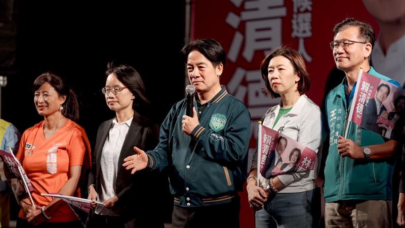 力挺林靜儀　賴清德：讓民主在台中續綻放