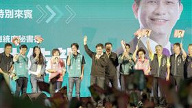 林佳龍回台中輔選江肇國。（圖／翻攝自林佳龍臉書）