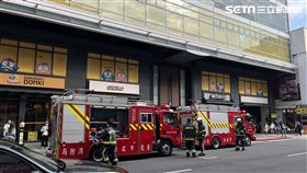 西門町唐吉軻德傳火警。（圖／記者李依璇攝影）