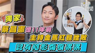 蔡昌憲憶11年前主持紅毯挫敗　認有陰影