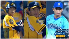 ▲岳家三兄弟，小弟岳政華、大哥岳東華、二哥岳少華。（組合圖／翻攝自CPBL TV）