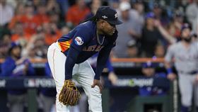 ▲美聯冠軍賽第2戰，瓦帝茲（Framber Valdez）首局失4分。（圖／美聯社／達志影像）