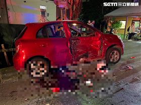 139最陰路又撞！機車撞左轉車滿攤血慘死（圖／翻攝畫面）