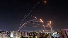 以色列，鐵穹系統，攔截哈瑪斯飛彈。（圖／路透／達志影像）