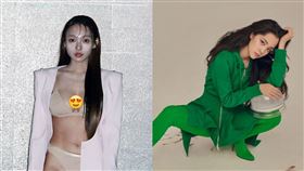 林襄、歐陽娜娜。（圖／記者邱榮吉攝影、翻攝自微博）