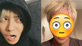 羅志祥分享照鏡子發現眼睛變成一大一小。（圖／翻攝微博）