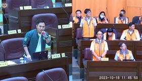 許家睿針對車道瘦身與車道縮減，以工程方式增加人行空間提出質詢。圖／桃園電子報