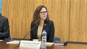 美國在台協會(AIT)理事主席羅森柏格與平面媒體茶敘。（圖／記者高逸帆攝影）