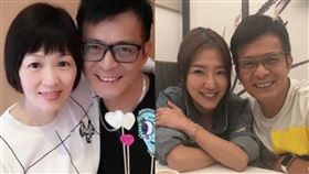 黃日華、梁潔華，黃日華、關寶慧。（圖／翻攝自IG、微博）