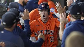 ▲布瑞格曼（Alex Bregman）炸裂，太空人美聯冠軍賽第5戰先得分。（圖／美聯社／達志影像）