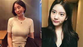 ▲韓瑞熙、黃荷娜。（圖／翻攝自微博）