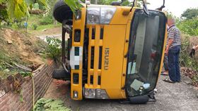 意外,翻覆,工程車,壓死,工人,龍崎區