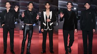 金鐘紅毯／最夯5帥出爐！劉冠廷秀發亮肌