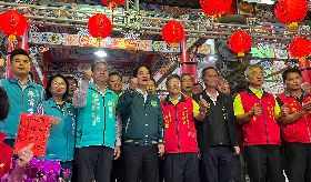 賴清德桃園新屋長祥宮出席活動