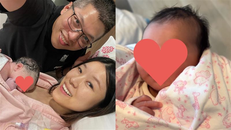 百靈果Ken當爸了　秀女兒「比中指」畫面