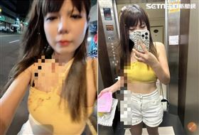 台中辣妹上酒吧遭爆頭　淚訴：因太美被打（圖／翻攝爆料公社）