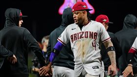 ▲馬提（Ketel Marte）季後賽連續15場安打。（圖／翻攝自響尾蛇推特）