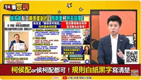 侯友宜下藍白合最後通牒！苗博雅分析柯文哲戰到底贏面大（圖／94要客訴）
