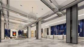 「嘉義福容voco酒店」接待大廳。（圖／麗寶提團提供）