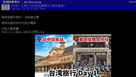 PTT曝外國人的台灣行程（圖／翻攝自PTT）