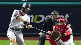 ▲卡洛爾（Corbin Carroll）打回追平分，殊死戰3打數3安打寫新秀紀錄。（圖／美聯社／達志影像）