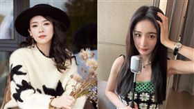 章子怡（左）與楊冪（右）在婚姻中都相當獨立自主。（圖／翻攝自章子怡、楊冪微博）