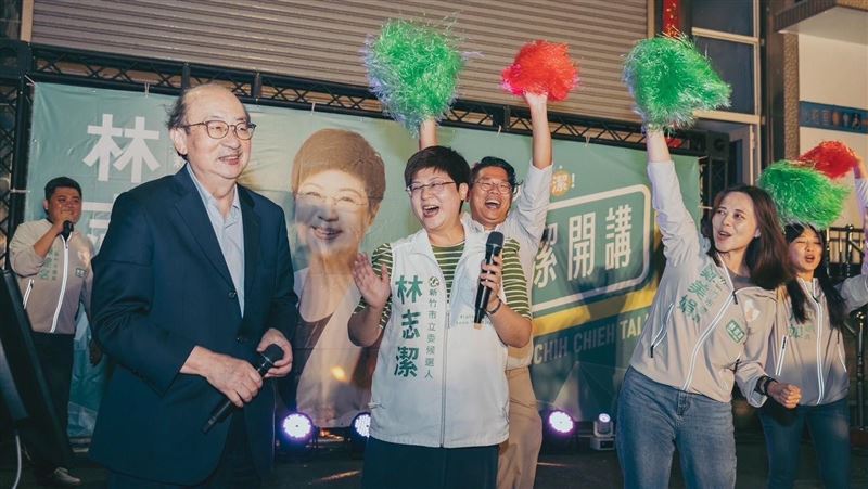 林飛帆退選後首站台輔選林志潔