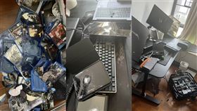 網瘋傳夫妻吵架後，妻子將另一半的東西全砸爛。（圖／翻攝自顯示卡吧的那些事 微博）