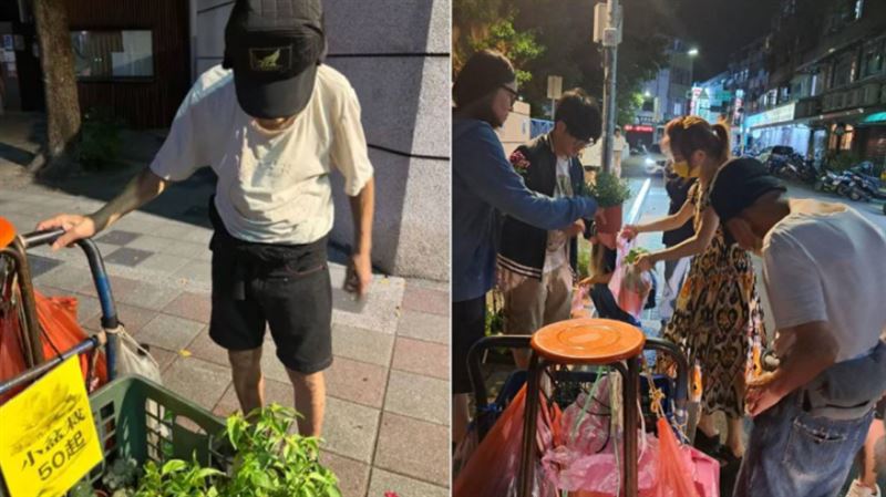 妻子癱瘓　8旬翁賣盆栽：生活過得去就好