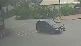 台中沙鹿少年開車闖紅燈衝撞機車，一對父女一死一傷。（圖／民眾提供）