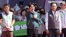 ▲賴清德出席林俊憲立委競選總部成立大會