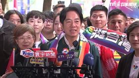 ▲民進黨參與「與多元同行Stand with Diversity」第21屆台灣同志大遊行，黨主席賴清德發表談話