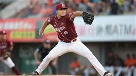 ▲威能帝先發投8局失2分拿下勝投與單場MVP。（圖／樂天桃猿球團提供）