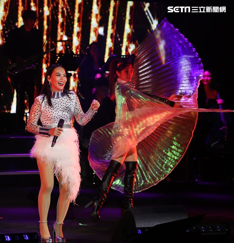 SAYA張惠春演唱會瘦了超過十公斤。（圖／記者邱榮吉攝影）