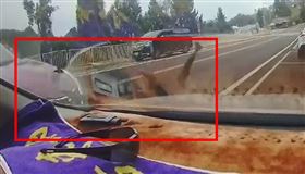 南投,天空步道,迴轉,雙黃線,輾過,汽車,機車