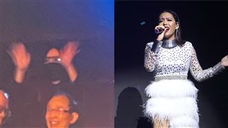 胞妹張惠春台北開唱　張惠妹現身掀暴動