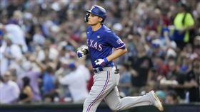 ▲席格（Corey Seager）炸裂2分砲！季後賽生涯第18轟。（圖／美聯社／達志影像）