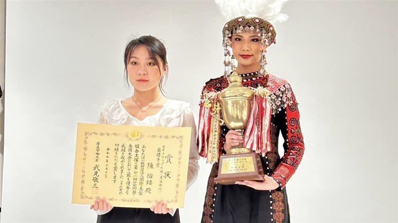 台科大生排灣族美妝　奪日本藝術祭最大獎