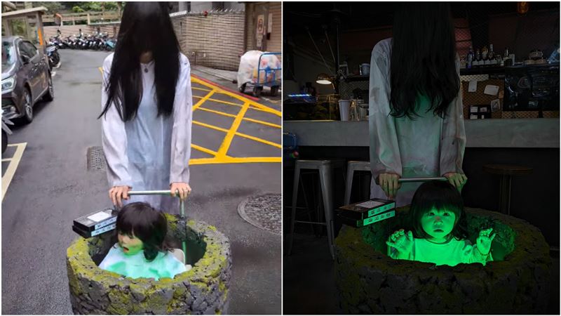 網封萬聖節扮裝冠軍　母女神還原古井貞子