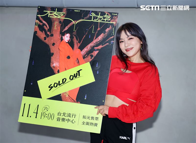 丁噹演唱會練舞彩排。（記者邱榮吉/攝影）