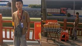 媽媽,腦性麻痺,兒子,擺攤,爆米花,陌生人