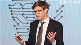 「晶片戰爭」作者Chris Miller。（記者邱榮吉/攝影）