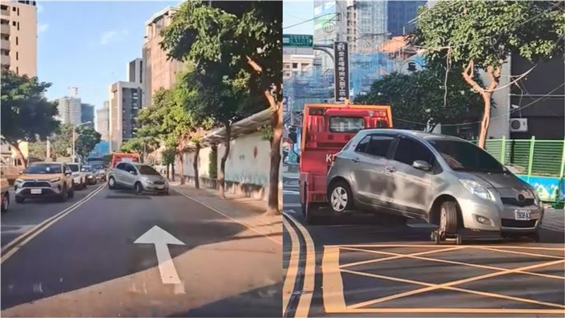 拖吊車拖違規車左右飄移　驚險畫面曝光
