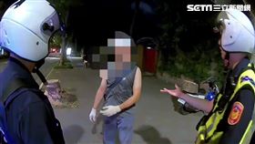 北市杜男在和平西路及寧波西街口鋸行道樹遭函送法辦。（圖／翻攝畫面）