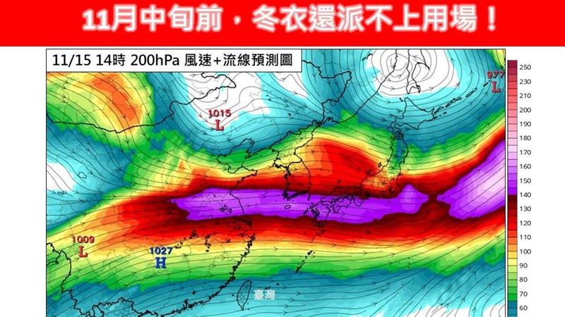 冬衣再等等 到這時前「台灣驟冷機會小」