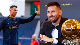 梅西（Lionel Messi）、C羅（Cristiano Ronaldo）。（圖／翻攝自IG）