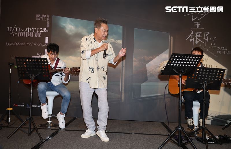 陳昇跨年演唱會啟售記者會，對於捲入Me Too性騷風波，今現身道歉。（圖／記者邱榮吉攝影）