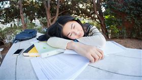 午睡,瞌睡,學生,累。（圖／Pixabay）